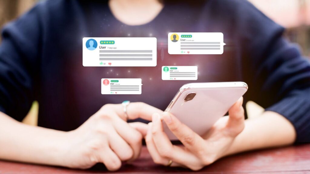 customer reviews and testimonials