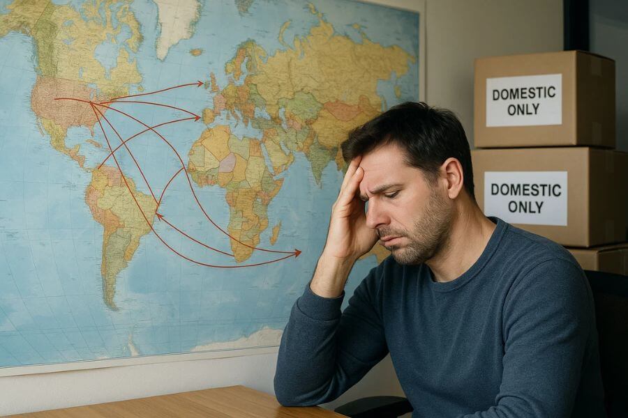 you are not able to offer international shipping simple global