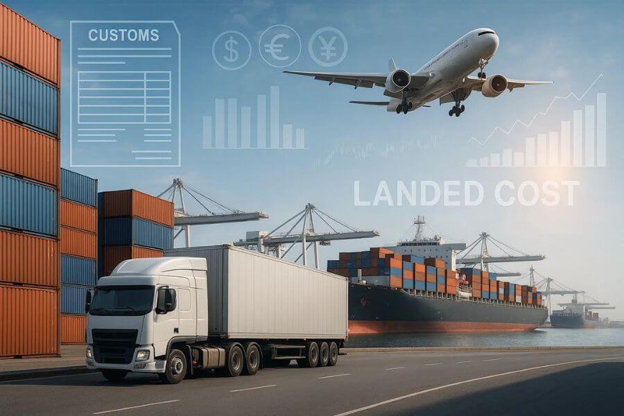 landed cost logistics glossary simple global