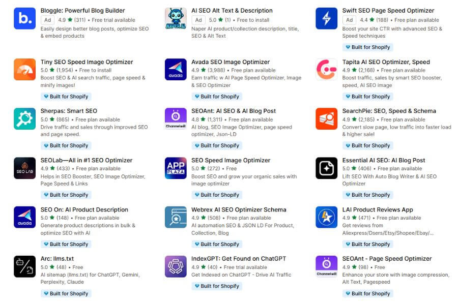 20 best shopify seo apps in 2025 free and paid simple global