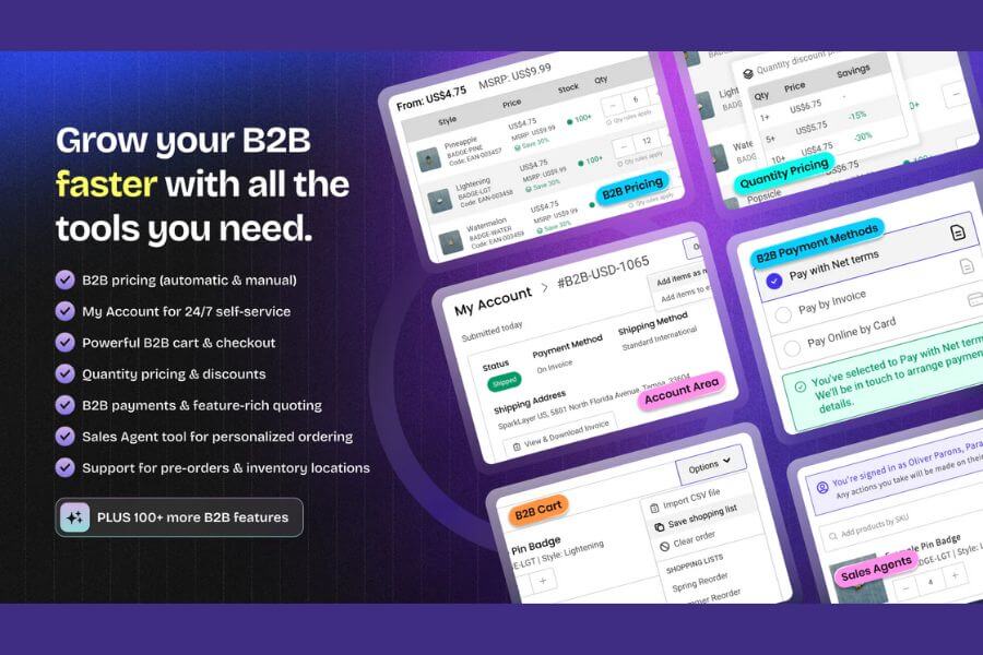 sparklayer b2b and wholesale 20 best wholesale apps for shopify merchants in 2025 simple global