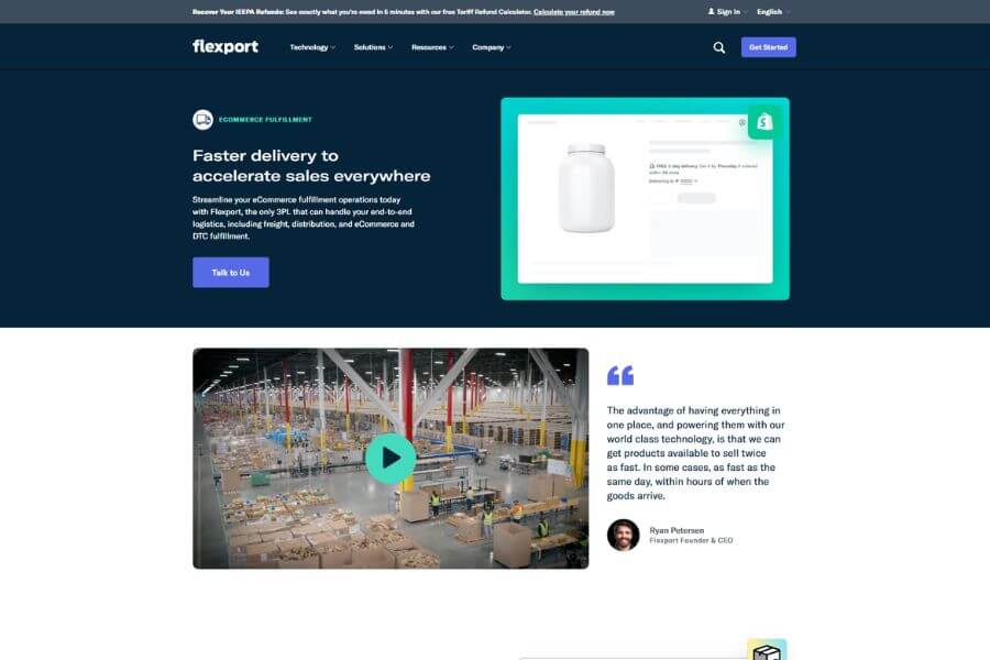 flexport fulfillment top ecommerce fulfillment companies in usa 2026 simple global