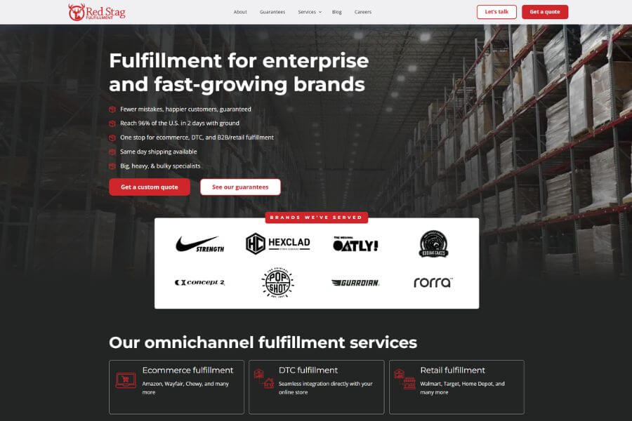 red stag fulfillment top ecommerce fulfillment companies in usa 2026 simple global