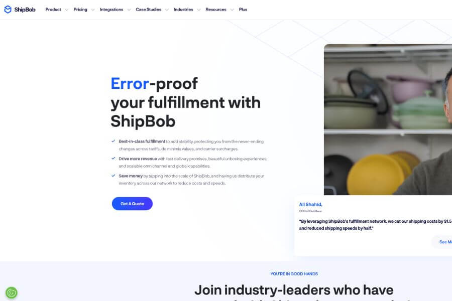 shipbob top ecommerce fulfillment companies in usa 2026 simple global